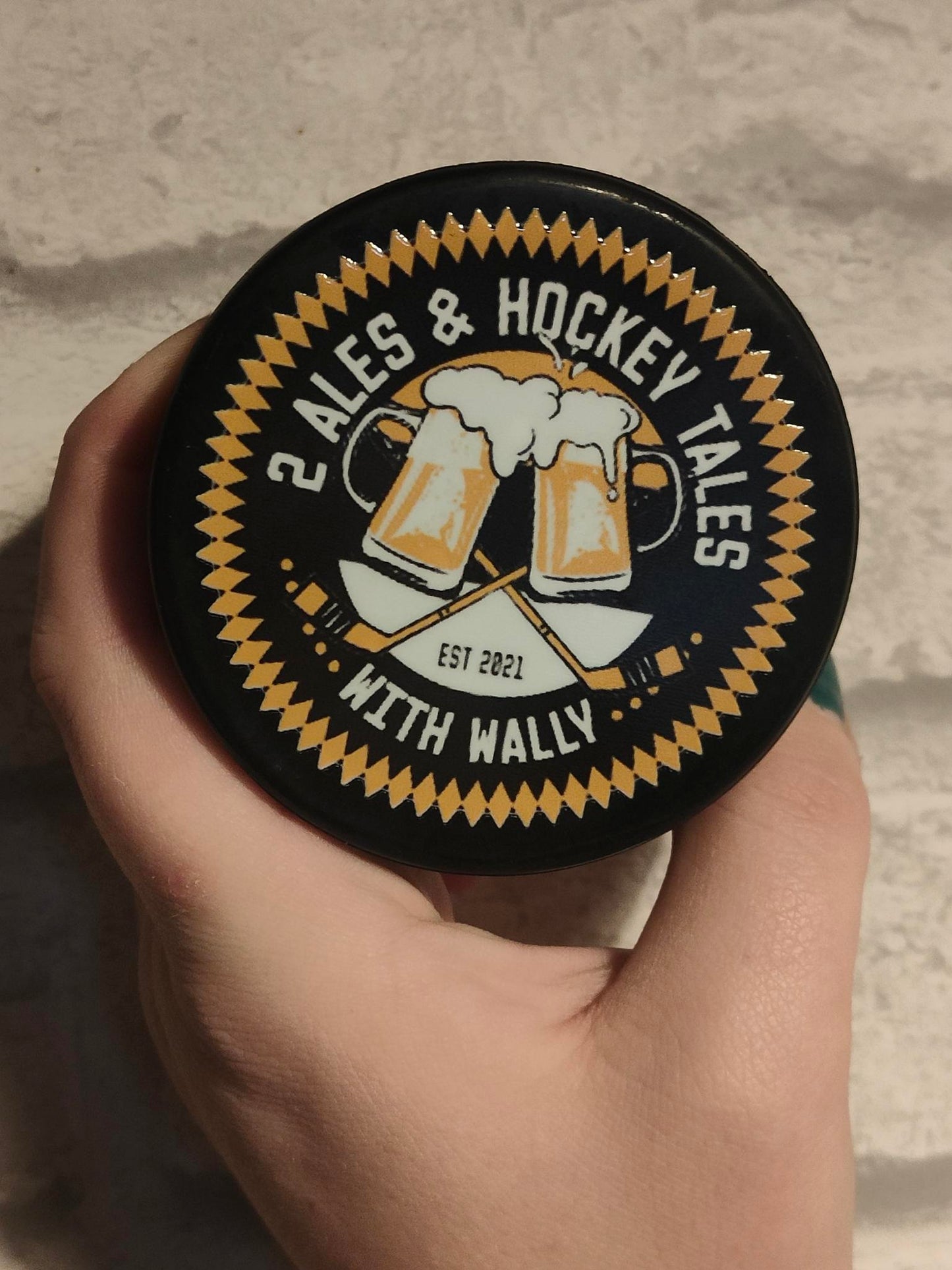 2 Ales and hockey tales puck