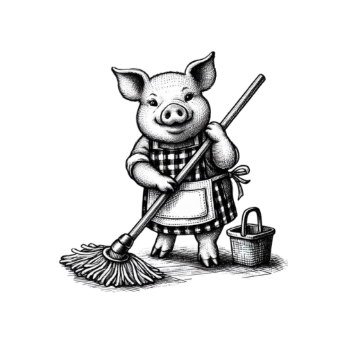 Little Piggy Cleaning