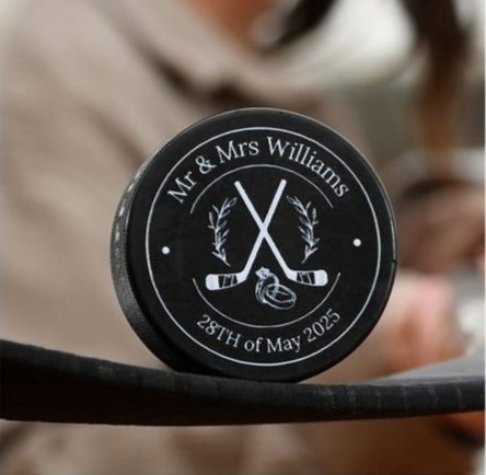 Custom ice hockey puck