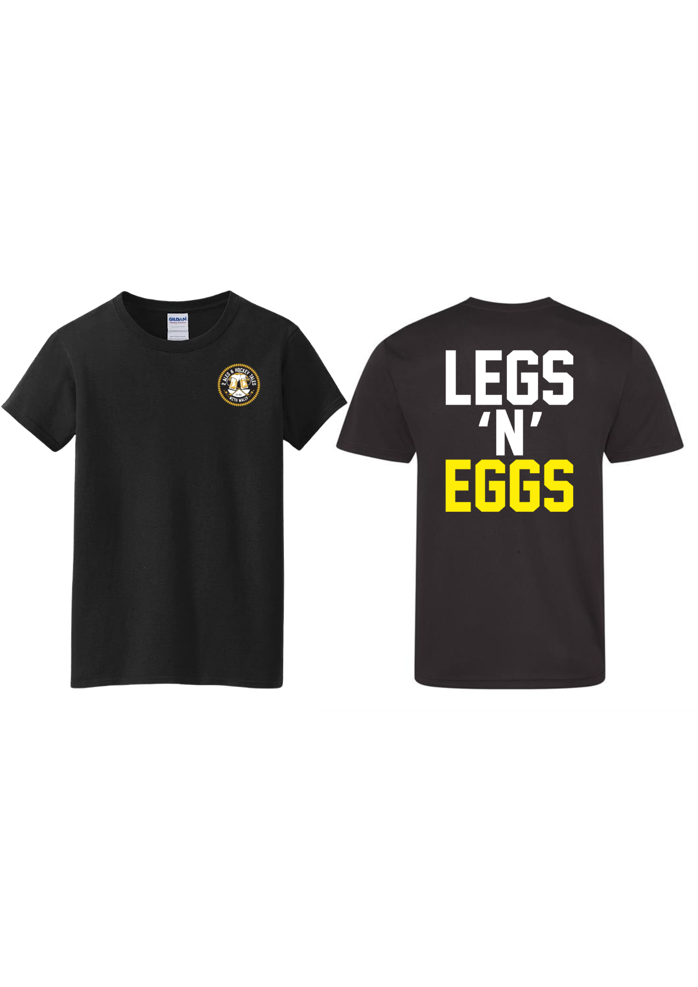 Legs ‘n’ eggs. 2 ales and hockey tales